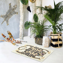 Load image into Gallery viewer, Leopard Shaped Children's Bedroom Carpets Home Decor Light Luxury Fashion Minimalist Cute Cartoon IG Soft Bedside Polyester Rugs
