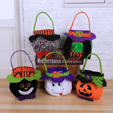 Load image into Gallery viewer, Cute 12cm Halloween Candy Bag Decorative Pumpkin Bag Kindergarten Candy Scene Arrangement Cloth Gift Bag Happy Helloween Party
