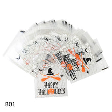 Load image into Gallery viewer, Cute Halloween Candy Bag Pumpkin Ghost Cookie Dessert Packaging Bags Self-adhesive Plastic Bags Supplies Trick Or Treat Gifts
