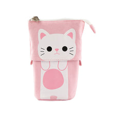 Load image into Gallery viewer, Pencil Case for Girls Boys Canvas Pen Bag Unicorn Stationery Cute Cat
