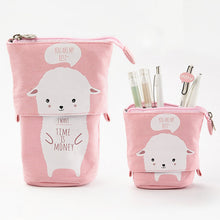Load image into Gallery viewer, Pencil Case for Girls Boys Canvas Pen Bag Unicorn Stationery Cute Cat
