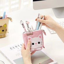 Load image into Gallery viewer, Pencil Case for Girls Boys Canvas Pen Bag Unicorn Stationery Cute Cat
