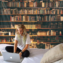 Load image into Gallery viewer, Library bookshelf tapestry environmentally friendly printing soft and easy-care decorative hanging cloth

