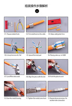 Load image into Gallery viewer, Cat6A Cat7 Cable Extender Junction Adapter Connection Box RJ45 Lan Cable Extension Connector Full Shielded Toolless

