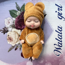 Load image into Gallery viewer, Little Baby Sleep Doll Simulation Rebirth Soothe Doll 11*5CM Plastic Dolls Girl Toys and Clothes Accessories

