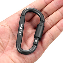Load image into Gallery viewer, 9 PCS Survival D-ring Locking Carabiner Clip Set Screw Lock Hanging Hook Buckle Karabiner Camping Climbing Equipment
