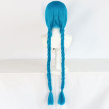 Load image into Gallery viewer, LoL Arcane Jinx Cosplay Wig Outfits Girls Women Halloween Carnival Cos Blue Twist Braid Hairs Anime Cosplay Costumes
