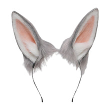 Load image into Gallery viewer, Headbands Furry Rabbit Cat Ears Headwear Kawaii Bunny Hair Hoop for Halloween Cosplay Headpiece Party Supplies
