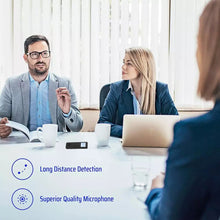 Load image into Gallery viewer, Long Distance Digital Voice Recorder One Key Recording Audio MP3 Dictaphone Noise Reduction Voice MP3 WAV Record Player 128Kbps
