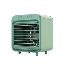 Load image into Gallery viewer, Mini Fans Desktop Air Conditioner with Night Light Mini USB Water Cooling Fan
