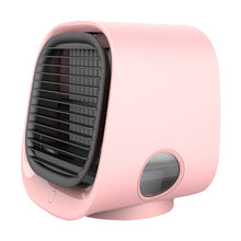 Load image into Gallery viewer, Mini Fans Desktop Air Conditioner with Night Light Mini USB Water Cooling Fan
