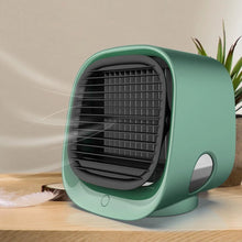 Load image into Gallery viewer, Mini Fans Desktop Air Conditioner with Night Light Mini USB Water Cooling Fan
