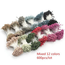 Load image into Gallery viewer, Crafts 144/420/600/1000pcs /Lot  Flowers Stamen 2mm  DIY Artificial Flowers  Wreath For Wedding Party Home Decor  D0401

