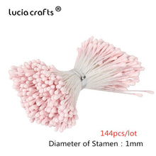 Load image into Gallery viewer, Crafts 144/420/600/1000pcs /Lot  Flowers Stamen 2mm  DIY Artificial Flowers  Wreath For Wedding Party Home Decor  D0401
