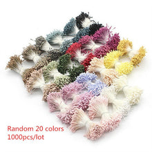 Load image into Gallery viewer, Crafts 144/420/600/1000pcs /Lot  Flowers Stamen 2mm  DIY Artificial Flowers  Wreath For Wedding Party Home Decor  D0401
