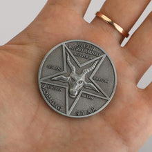 Load image into Gallery viewer, Lucifer Morning Star Satanic Pentecostal Coin Specie Cosplay Accessories Prop
