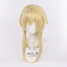 Load image into Gallery viewer, Lumine Cosplay Wig Genshin Impact Cosplay 50cm Golden Blond Wig Cosplay Anime Cosplay Wigs Heat Resistant Synthetic Wigs
