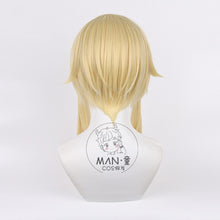 Load image into Gallery viewer, Lumine Cosplay Wig Genshin Impact Cosplay 50cm Golden Blond Wig Cosplay Anime Cosplay Wigs Heat Resistant Synthetic Wigs
