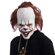 Load image into Gallery viewer, Luminescent Stephen King's It Mask Pennywise Horror Clown Joker Mask Clown Mask Halloween Cosplay Costume Props
