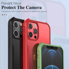 Load image into Gallery viewer, Luxury Shockproof Armor Case For iPhone 12 11 Pro XS Max X XR 6 6S 7 8 Plus Mobile Phone Cover Back Clear Shell Soft Bumper Hull
