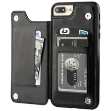 Load image into Gallery viewer, Luxury Slim Fit Premium Leather Cover For iPhone 11 12 mini Pro XR XS Max X 6 6s 7 8 Plus Wallet Card Slots Shockproof Flip Case
