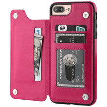 Load image into Gallery viewer, Luxury Slim Fit Premium Leather Cover For iPhone 11 12 mini Pro XR XS Max X 6 6s 7 8 Plus Wallet Card Slots Shockproof Flip Case
