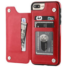 Load image into Gallery viewer, Luxury Slim Fit Premium Leather Cover For iPhone 11 12 mini Pro XR XS Max X 6 6s 7 8 Plus Wallet Card Slots Shockproof Flip Case
