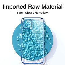 Load image into Gallery viewer, Luxury Square Frame Plating TPU Transparent Case for iPhone 12 11 Pro Max Mini iPhone X XR XS 7 8 Plus SE 2020 Soft Clear Cover
