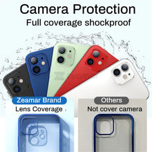 Load image into Gallery viewer, Luxury Square Frame Plating TPU Transparent Case for iPhone 12 11 Pro Max Mini iPhone X XR XS 7 8 Plus SE 2020 Soft Clear Cover
