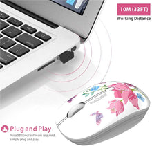 Load image into Gallery viewer, Wireless Mouse 2.4G Cute Silent Optical Cartoon Computer Mice With USB Receiver 1600DPI for Laptop Kid Girl Gift Macbook
