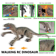 Load image into Gallery viewer, RC Dinosaur Toys for Boys Remote Control Electronic Dinosaurios Robots Indominus Jurassic World T Rex Dinosaure Gift Kids
