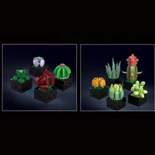 Load image into Gallery viewer, MOC 393Pcs Immortal Flower Potted Ornaments Succulents Model Building Blocks Bricks  DIY MOC Assembly Toys For Girls Gift
