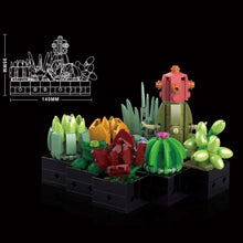 Load image into Gallery viewer, MOC 393Pcs Immortal Flower Potted Ornaments Succulents Model Building Blocks Bricks  DIY MOC Assembly Toys For Girls Gift
