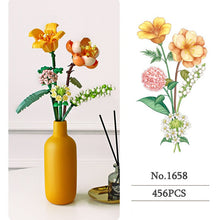 Load image into Gallery viewer, MOC 393Pcs Immortal Flower Potted Ornaments Succulents Model Building Blocks Bricks  DIY MOC Assembly Toys For Girls Gift
