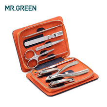 Load image into Gallery viewer, 9PCS/set Nails Art Clipper Scissors Tweezer Knife toe Professional Manicure set Nosehair cut Grooming kitManicure Tools
