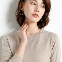 Load image into Gallery viewer, Women’s Sweaters Bottoms Sweater Thin Long-Sleeved O-Neck Wool Sweaters Knit Pullover
