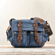 Load image into Gallery viewer, Canvas Leather Men Messenger Bags I AM LEGEND Will Smith Big Satchel Shoulder Bags Male Laptop Briefcase Travel Handbag

