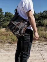 Load image into Gallery viewer, Canvas Leather Men Messenger Bags I AM LEGEND Will Smith Big Satchel Shoulder Bags Male Laptop Briefcase Travel Handbag
