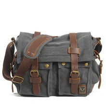 Load image into Gallery viewer, Canvas Leather Men Messenger Bags I AM LEGEND Will Smith Big Satchel Shoulder Bags Male Laptop Briefcase Travel Handbag
