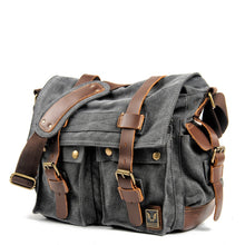 Load image into Gallery viewer, Canvas Leather Men Messenger Bags I AM LEGEND Will Smith Big Satchel Shoulder Bags Male Laptop Briefcase Travel Handbag
