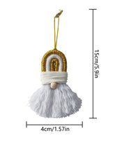 Load image into Gallery viewer, Macrame Rainbow Wall Hanging Decoration Boho Home Decor Party Supplies Baby Shower Dorm Kid Room Wood Bead Tassels Ornaments

