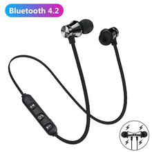 Load image into Gallery viewer, Magnetic Wireless Bluetooth Earphone Music Headset Phone Neckband Sport Earbuds Earphone with Mic for IPhone 6 7 Samsung xiaomi
