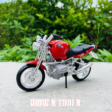 Load image into Gallery viewer, 1:18 NEW BMW R1200GS Silvardo original authorized simulation alloy motorcycle model toy car Collect gifts

