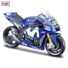 Load image into Gallery viewer, 1:18 Yamaha 2018 Champion 46Team Racing Silvardo original authorized simulation alloy motorcycle model toy car Collecting
