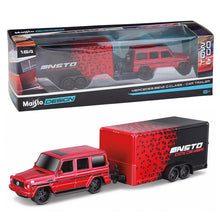 Load image into Gallery viewer, 1:64 2010 RAPTOR /2017 FORD GT HERITAGE Die casting manufacturing trailer model simulation model alloy car collection

