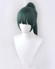 Load image into Gallery viewer, Maki Zenin Cosplay Jujutsu Kaisen Cosplay 60cm Christmas Dark Green Wig Cosplay Anime Cosplay Halloween Wigs With glasses
