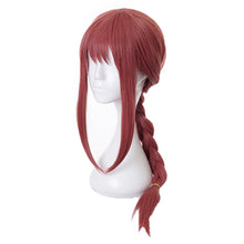 Load image into Gallery viewer, Makima Cosplay Wig Anime Chainsaw Man Cosplay Long Pink Braided Synthetic Hair Halloween Party Role Play Wigs
