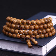 Load image into Gallery viewer, Mala Prayer Bracelet 108 Wooden Beads Latest Wenge Tibetan Buddhist Buddha Bracelet Rosary Wood pulsera hombre Men Women Yoga
