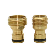 Load image into Gallery viewer, Male 1/2" 3/4" Quick Connector Brass nipple Faucet water gun adapter Garden tap Connector Adapter 1pcs
