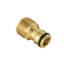 Load image into Gallery viewer, Male 1/2" 3/4" Quick Connector Brass nipple Faucet water gun adapter Garden tap Connector Adapter 1pcs

